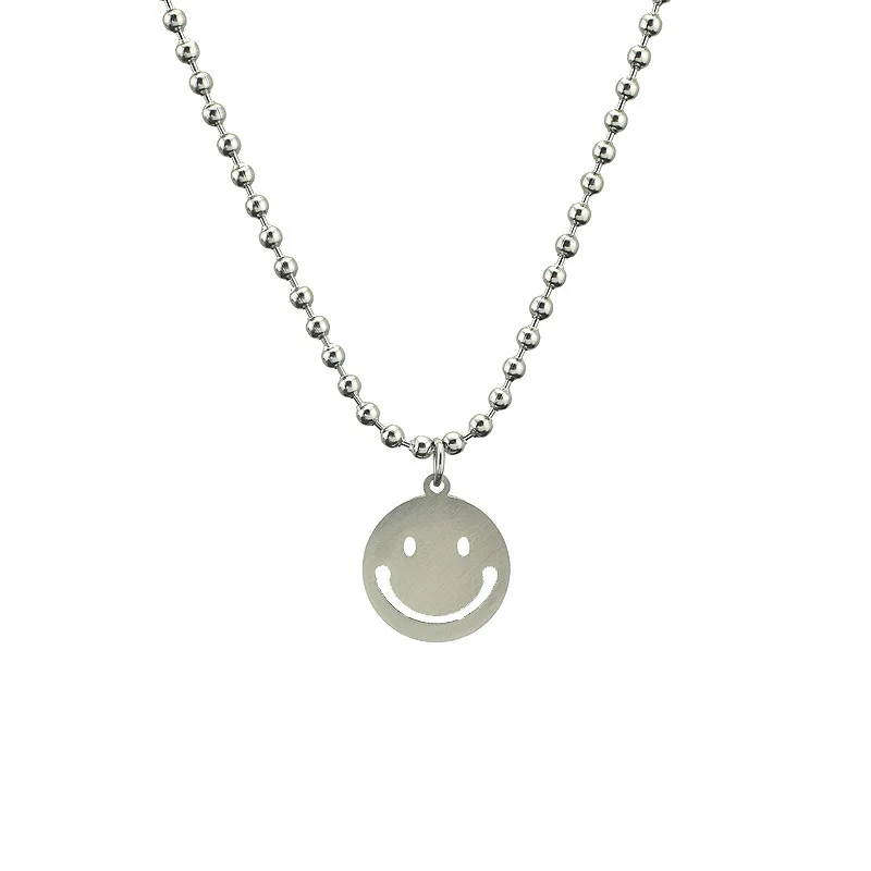 New punk chain on the neck hip hop goth style woman necklace a smiley face pendant aesthetic women's jewelry chain accessory
New punk chain on the neck hip hop goth style woman necklace a smiley face pendant aesthetic women's jewelry chain accessory