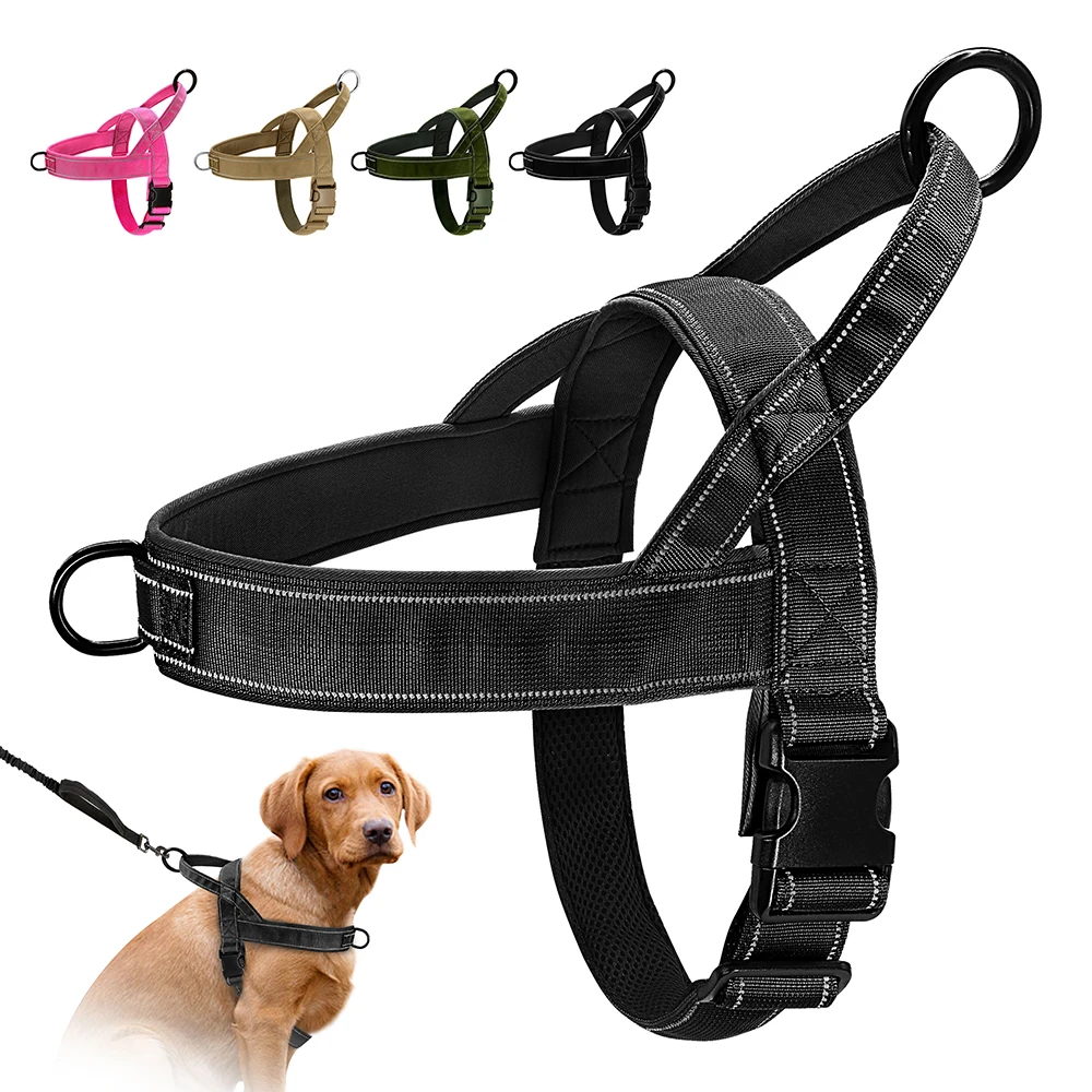 Durable Nylon Dog Harness No Pull Dog Harness Vest Reflective Pet Training Harnesses For Small Medium Large Dogs German Shepherd
Durable Nylon Dog Harness No Pull Dog Harness Vest Reflective Pet Training Harnesses For Small Medium Large Dogs German Shepherd