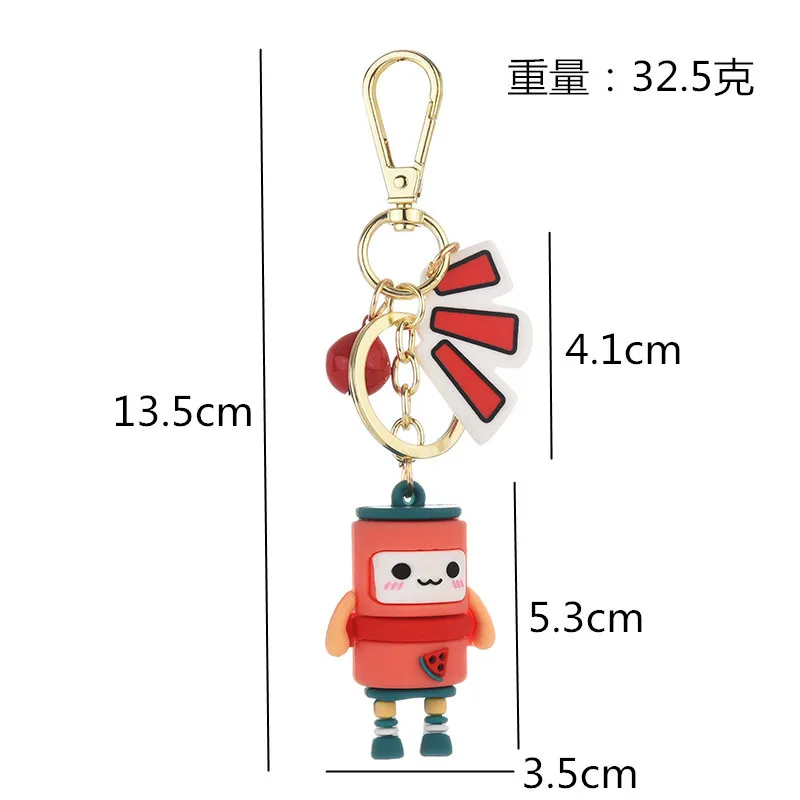 New Fashion Cartoon Epoxy Fruit Family Key Chains Lovely Banana Doll Keychain Watermelon Strawberry Avocado BellPendant Keyring
New Fashion Cartoon Epoxy Fruit Family Key Chains Lovely Banana Doll Keychain Watermelon Strawberry Avocado BellPendant Keyring