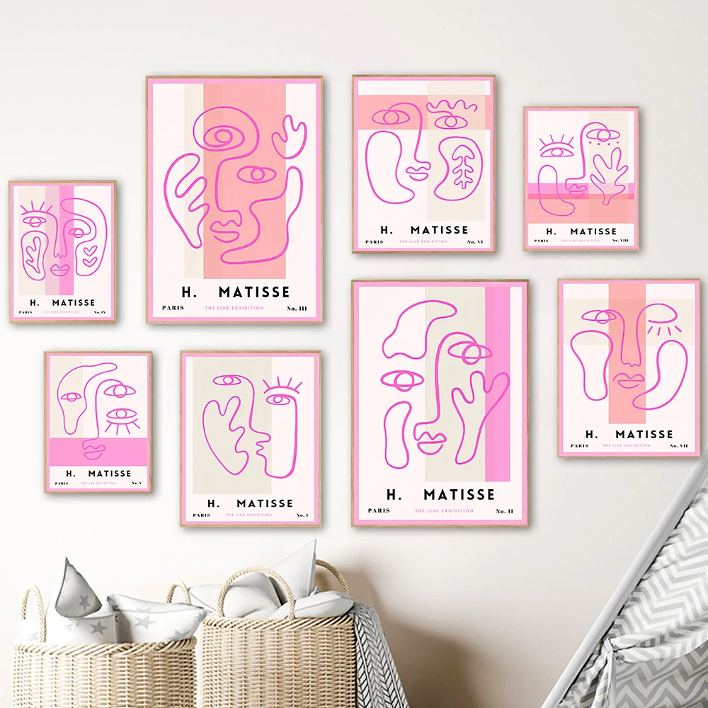 Картина на холсте с розовыми абстрактными линиями Matisse, настенная живопись, Постер в скандинавском стиле для гостиной, кровати, комнаты, дом...
Картина на холсте с розовыми абстрактными линиями Matisse, настенная живопись, Постер в скандинавском стиле для гостиной, кровати, комнаты, дом...