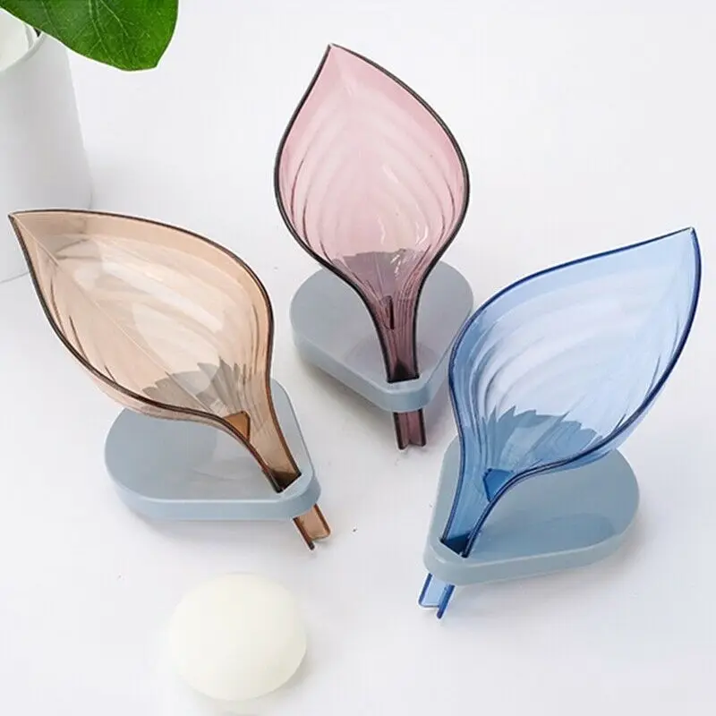 Hot Convenient 1pcs Leaf Soap Box Bathroom Double Layer Non-slip Drain Soap Holder Sink Sponge Soap Tray
Hot Convenient 1pcs Leaf Soap Box Bathroom Double Layer Non-slip Drain Soap Holder Sink Sponge Soap Tray