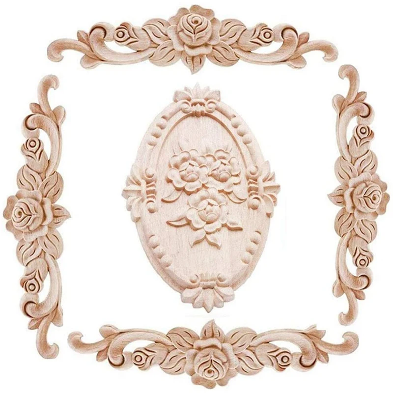 Wood Carved Applique Onlay Unpainted Corner Onlay Applique Door Cabinet Rose Unpainted European Style
Wood Carved Applique Onlay Unpainted Corner Onlay Applique Door Cabinet Rose Unpainted European Style