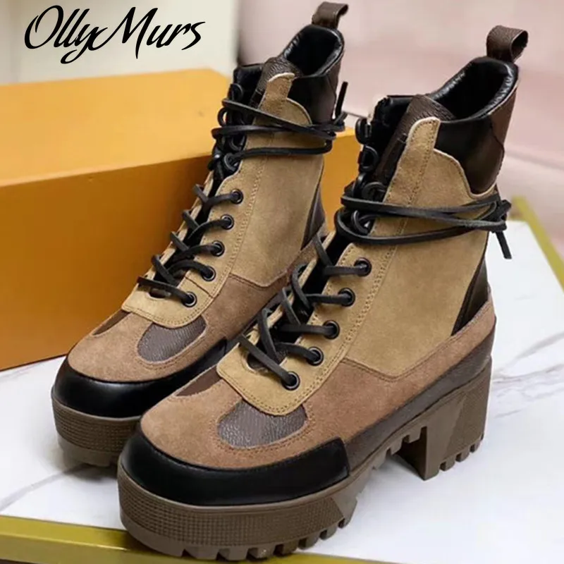 Ollymurs Classic Short Boots Lace Up Boots Winter Warm Platform Shoes Women Square Heels Fashion Rome Ladies Boots Patchwork
Ollymurs Classic Short Boots Lace Up Boots Winter Warm Platform Shoes Women Square Heels Fashion Rome Ladies Boots Patchwork
