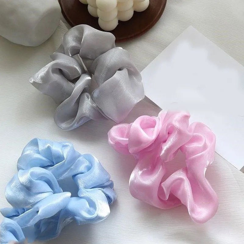 1PC Fashion Bright Silk Hair Ring Oversized Hair Scrunchies Yarn Large Intestine Elastic Hair Band Solid Color Hair Accessories
1PC Fashion Bright Silk Hair Ring Oversized Hair Scrunchies Yarn Large Intestine Elastic Hair Band Solid Color Hair Accessories
