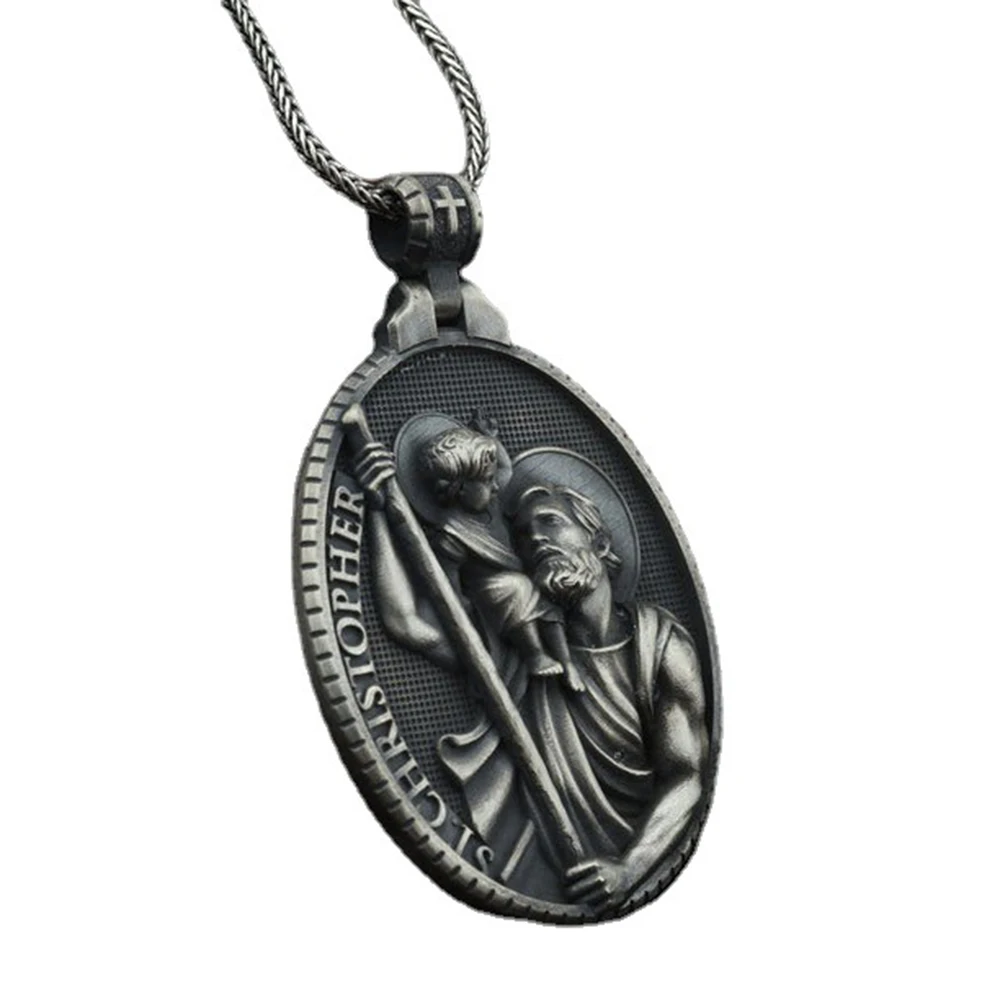 Classic retro Catholic religion Christian style men's pure tin retro style sweater chain new pendant chain necklace
Classic retro Catholic religion Christian style men's pure tin retro style sweater chain new pendant chain necklace