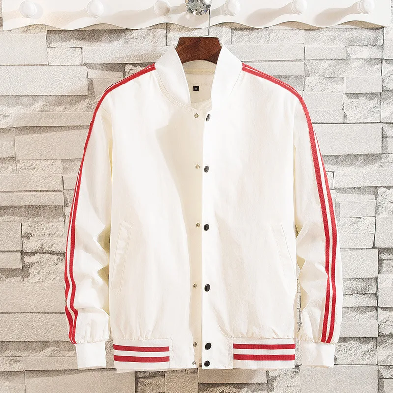 masculine stripe loose Retro vintage baseball uniform pilot jacket man's sportwear sweatsuit windbreaker hip hop bomber jackets 
masculine stripe loose Retro vintage baseball uniform pilot jacket man's sportwear sweatsuit windbreaker hip hop bomber jackets