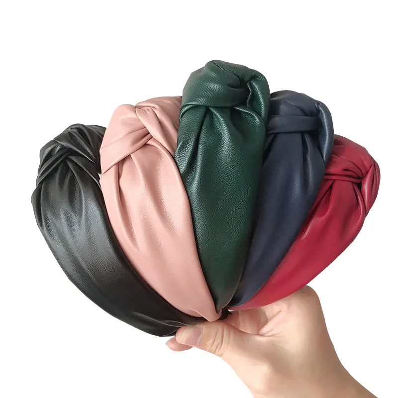 Women Headband PU Leather Retro Hairbands For Women Top Knotted Girls Hair Band Female Hair Accessories Handmade Head Hoop Bezel
Women Headband PU Leather Retro Hairbands For Women Top Knotted Girls Hair Band Female Hair Accessories Handmade Head Hoop Bezel