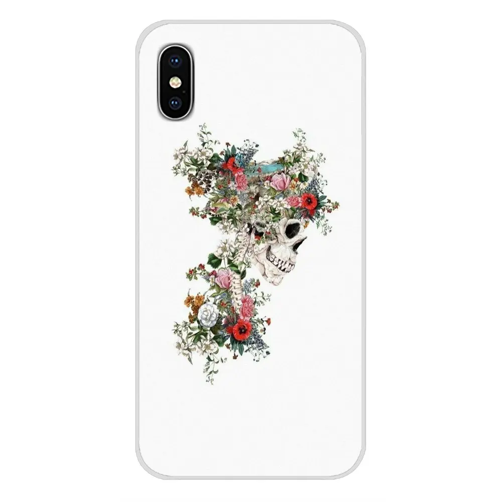 Человеческий анатомический цветочный скелет для Xiaomi Redmi 4A S2 3 3S 4 4X 5 Plus 6 7 6A 7A Pro K20