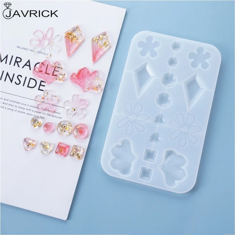 Crystal Epoxy Resin Mold Dangle Eearrings Silicone Mould DIY Crafts Jewelry Pendant Making Tools
Crystal Epoxy Resin Mold Dangle Eearrings Silicone Mould DIY Crafts Jewelry Pendant Making Tools