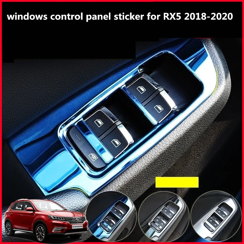 Stainless steel for MG RX5 2018-2020 Car Window Switch Armrest Cover Frame Panel Interior window control panel sticker
Stainless steel for MG RX5 2018-2020 Car Window Switch Armrest Cover Frame Panel Interior window control panel sticker