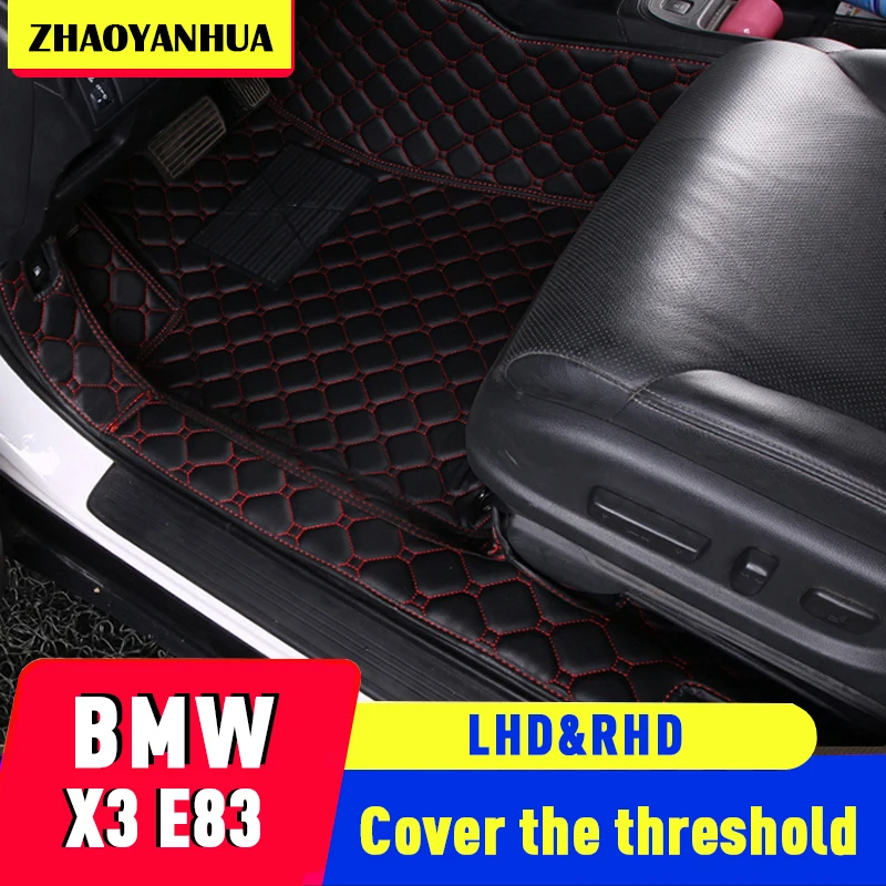 Индивидуальный автомобильный напольный коврик LHD/RHD для BMW X3 E83 2003-2011, Аксессуары для автомобилей, интерьерный кожаный коврик, коврик для ног
Индивидуальный автомобильный напольный коврик LHD/RHD для BMW X3 E83 2003-2011, Аксессуары для автомобилей, интерьерный кожаный коврик, коврик для ног