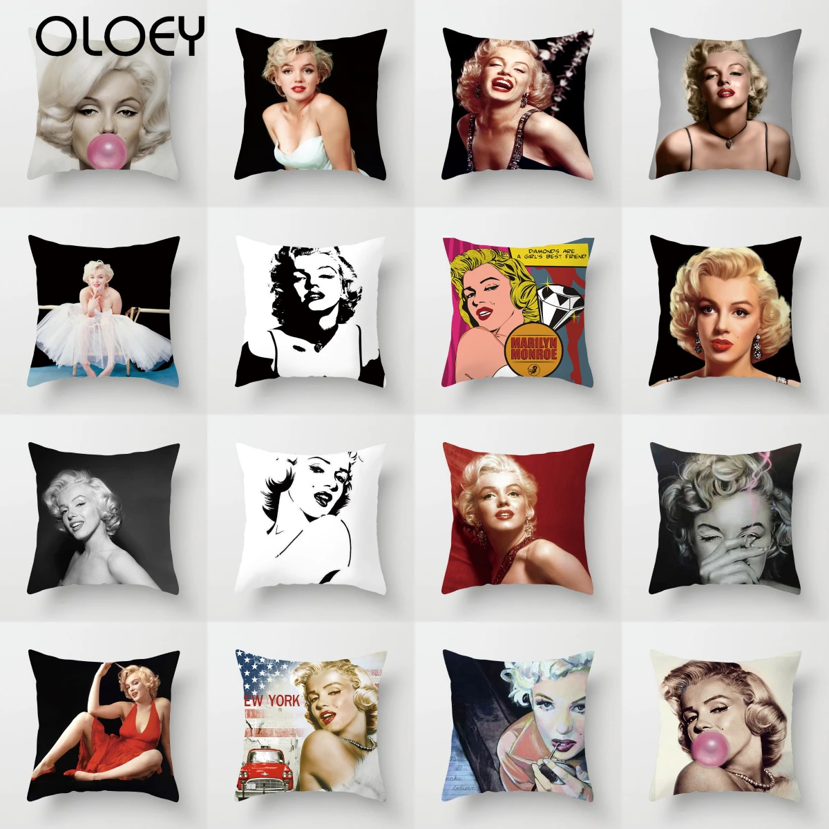 

Наволочка для подушки Marilyn Monroe, декоративная наволочка из полиэстера для дивана, наволочка в стиле ретро с суперзвездами для украшения дома,...