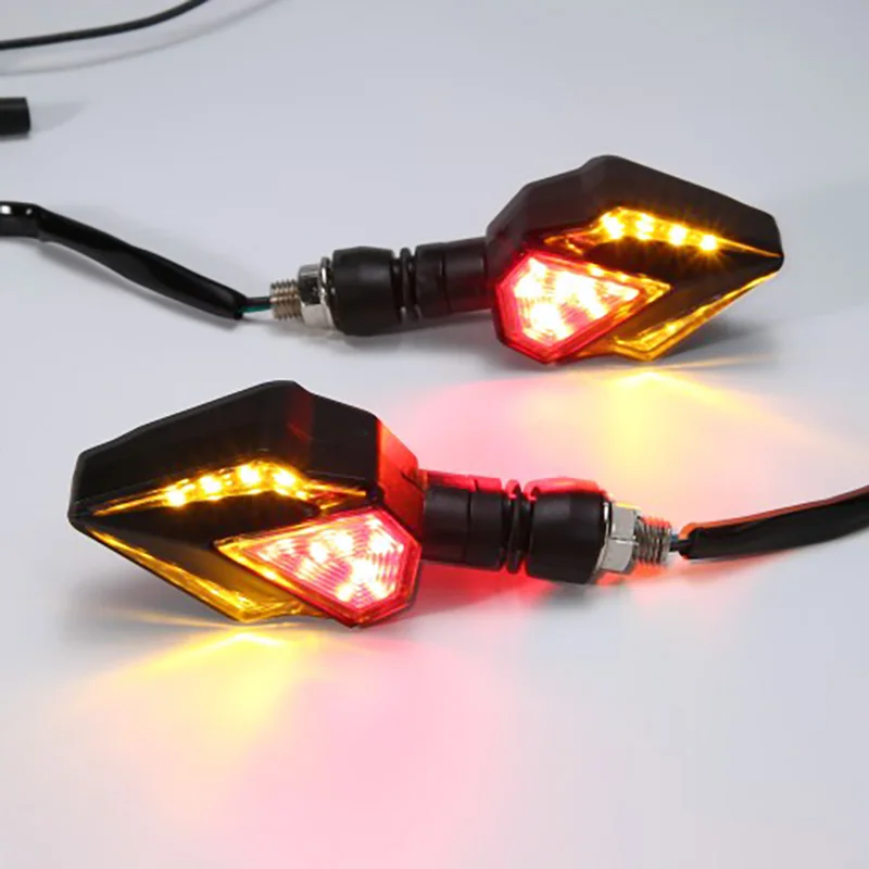 2pc 12V ABS Plastic Motorcycle Amber LED Turn Signal Flowing Water Blinker Indicator Light Red Day-time Running Lamp DIY Parts 
2pc 12V ABS Plastic Motorcycle Amber LED Turn Signal Flowing Water Blinker Indicator Light Red Day-time Running Lamp DIY Parts