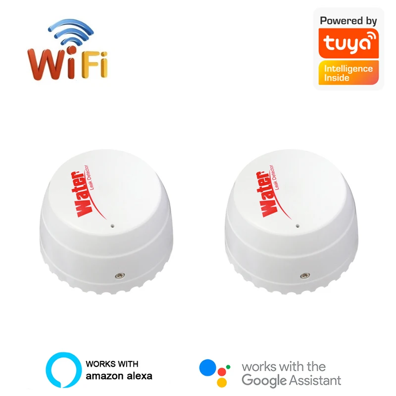 WiFi Smart Tuya Water Leakage Sensor Tuya Water Alarm Compatible With Tuyasmart / Smart Life APP Easy Installation Security
WiFi Smart Tuya Water Leakage Sensor Tuya Water Alarm Compatible With Tuyasmart / Smart Life APP Easy Installation Security