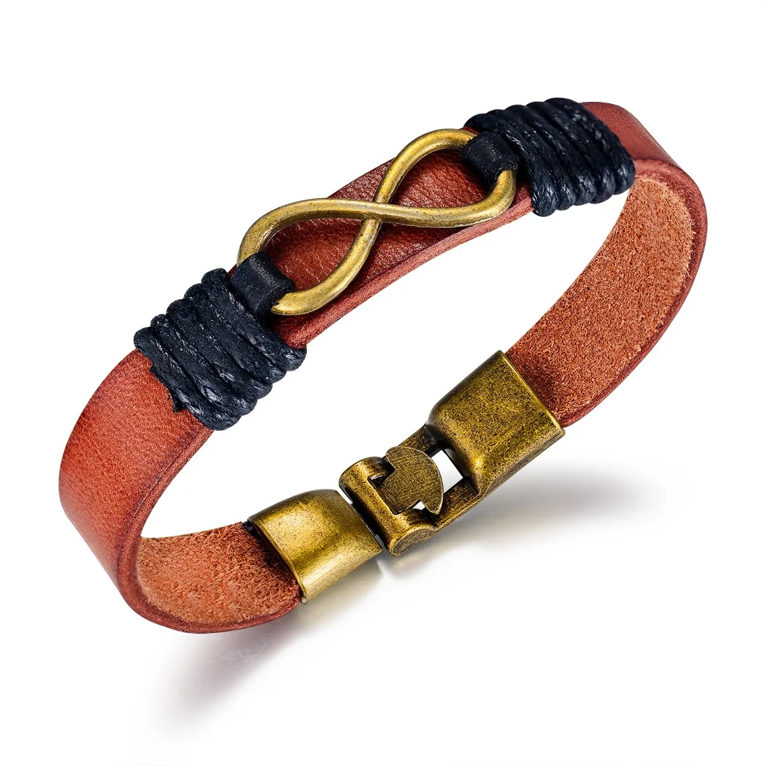 JHSL Brand 2020 New Vintage Male Men Statement Bracelets Bangles High Quality Black and Brown PU Leather
JHSL Brand 2020 New Vintage Male Men Statement Bracelets Bangles High Quality Black and Brown PU Leather