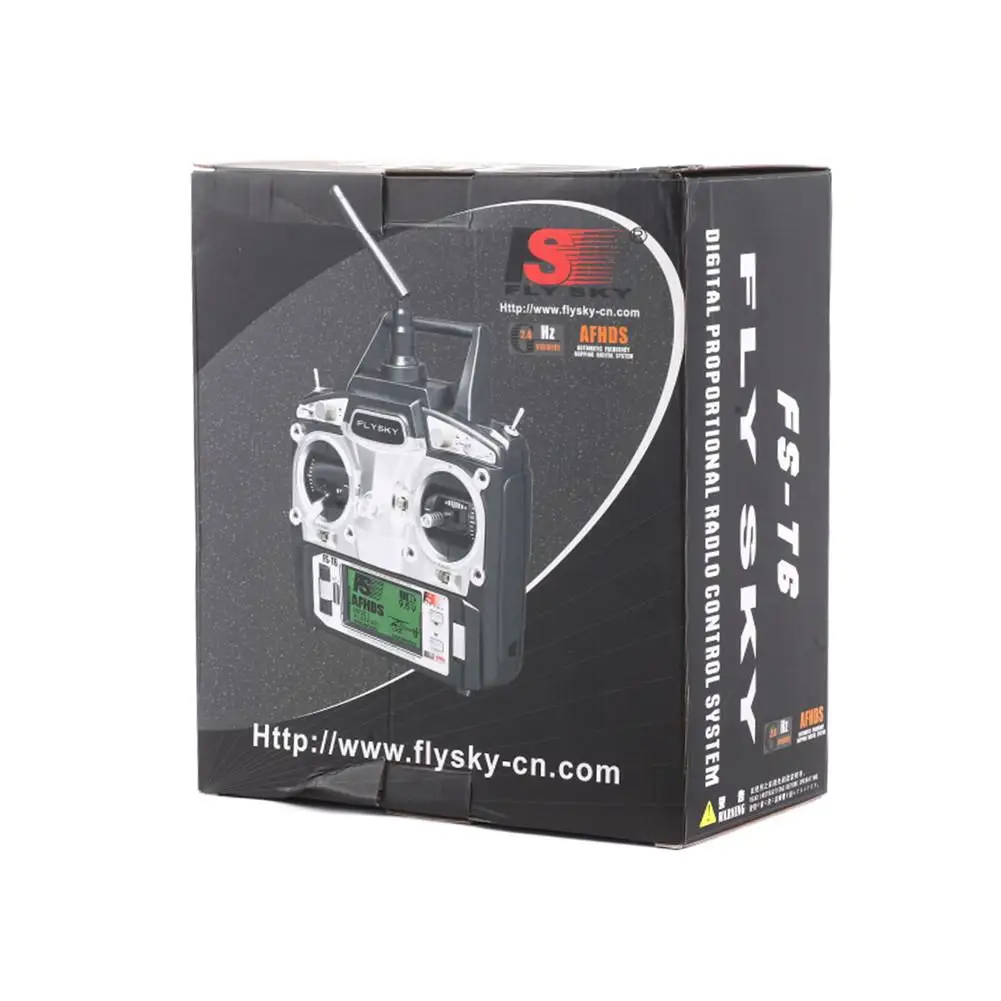 Flysky FS-T6 6CH 2.4GHz LCD Screen RC Transmitter + FS R6B Receiver for RC Drone Quadecopter Airplane
Flysky FS-T6 6CH 2.4GHz LCD Screen RC Transmitter + FS R6B Receiver for RC Drone Quadecopter Airplane