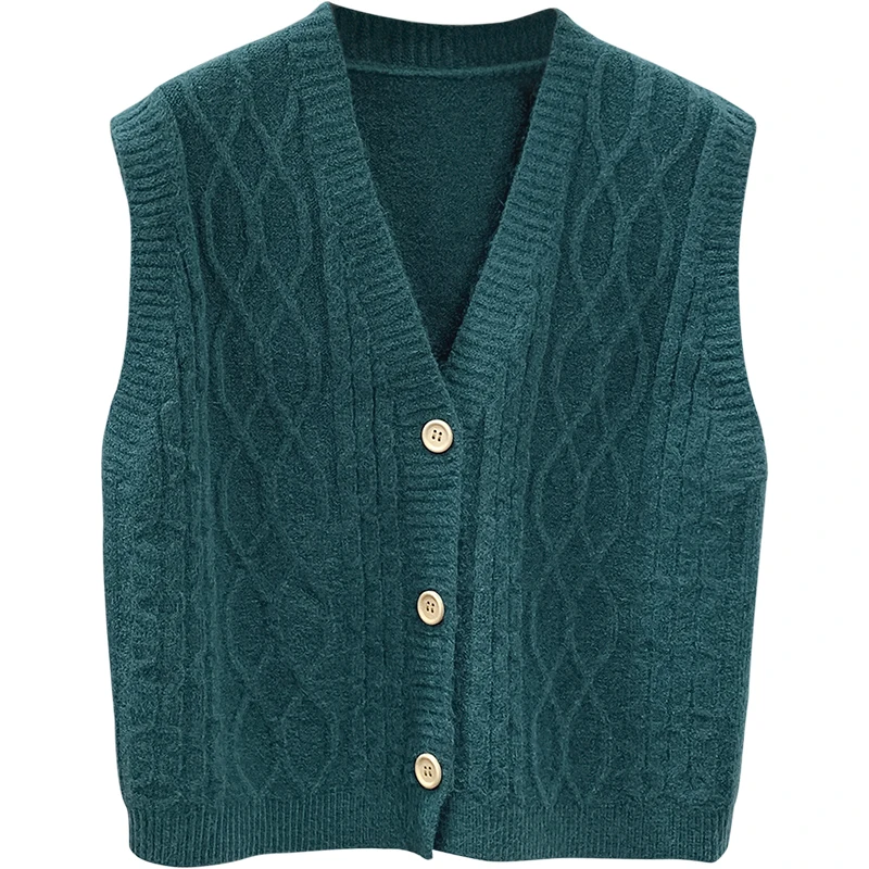 2020 New Women Knitted Single Breasted Sweater Vest Female Solid V-Neck Sleeveless Cardigan Girls Autumn Fashion Sweet
2020 New Women Knitted Single Breasted Sweater Vest Female Solid V-Neck Sleeveless Cardigan Girls Autumn Fashion Sweet