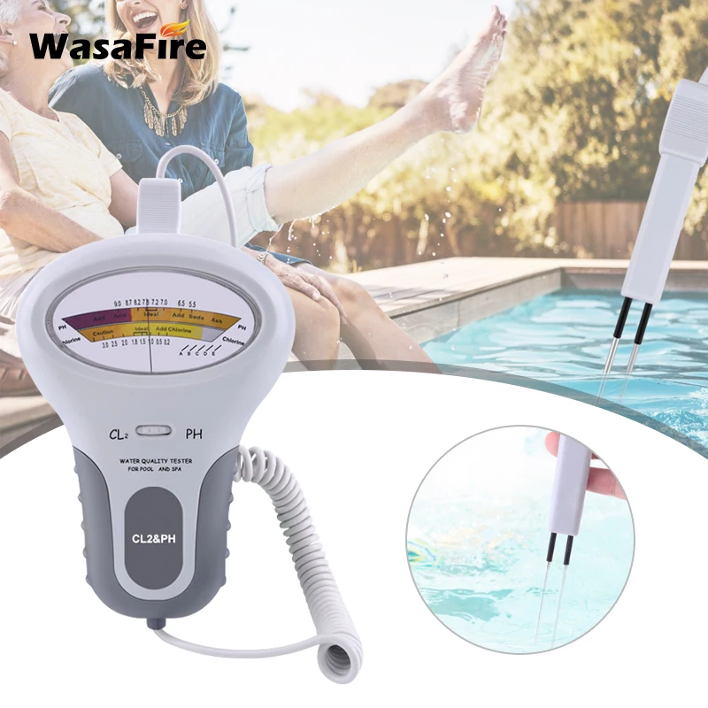 Chlorine Meters PH Tester Digital 2 in 1 Water Quality Testing Device CL2 Measuring for Swimming Pool Aquarium Drinking Water
Chlorine Meters PH Tester Digital 2 in 1 Water Quality Testing Device CL2 Measuring for Swimming Pool Aquarium Drinking Water