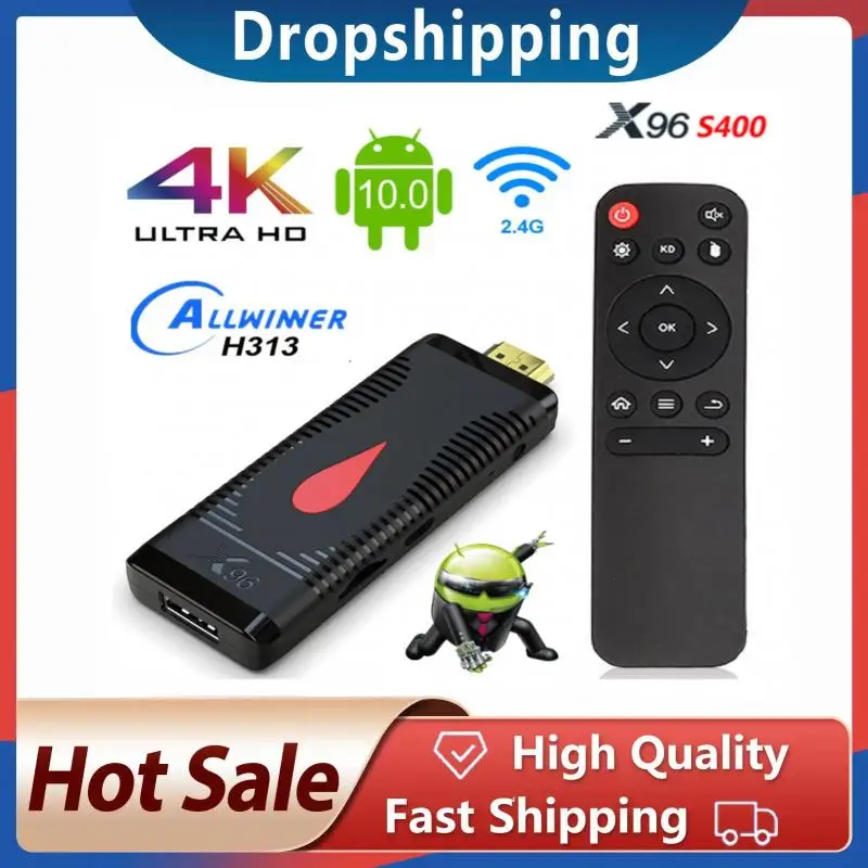 TV Stick Android 10.0 X96 S400 TV Stick Android X96S400 Allwinner H313 Quad Core 4K 60fps 2.4G WIFI 2GB 16GB TV Dongle VS X96S
TV Stick Android 10.0 X96 S400 TV Stick Android X96S400 Allwinner H313 Quad Core 4K 60fps 2.4G WIFI 2GB 16GB TV Dongle VS X96S