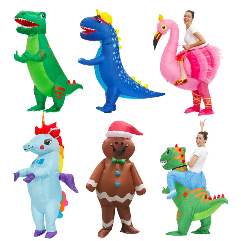 Adult Dinosaur T-rex Inflatable Costumes Halloween Cosplay Costume Rose Red Flamingo Unicorn Party Role Play Disfraces
Adult Dinosaur T-rex Inflatable Costumes Halloween Cosplay Costume Rose Red Flamingo Unicorn Party Role Play Disfraces