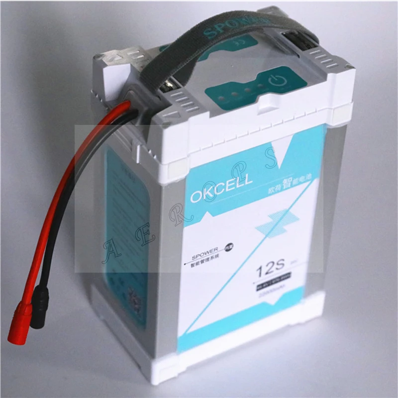 Aerops Original OKCELL 44.4V 12S 16000mah 22000mah 20C Inteligent Li-po Battery for MG-1P EFT G20 Agriculture Spray UAV Drone 
Aerops Original OKCELL 44.4V 12S 16000mah 22000mah 20C Inteligent Li-po Battery for MG-1P EFT G20 Agriculture Spray UAV Drone