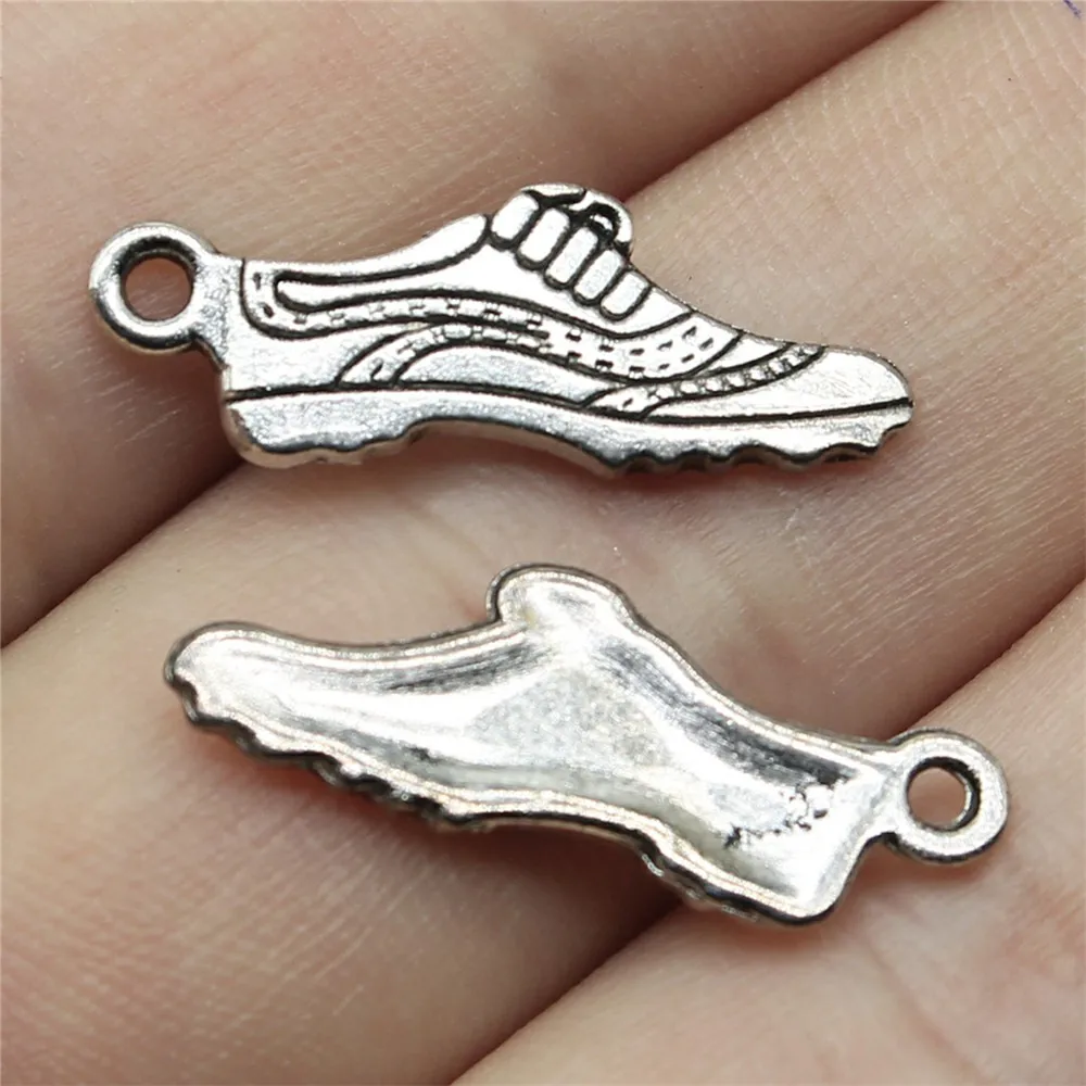 WYSIWYG 20 шт 24x8 мм Шармы для беговых кроссовок античные серебряные цветные шармы для обуви винтажные DIY аксессуары для изготовления ювелирных и...
WYSIWYG 20 шт 24x8 мм Шармы для беговых кроссовок античные серебряные цветные шармы для обуви винтажные DIY аксессуары для изготовления ювелирных и...