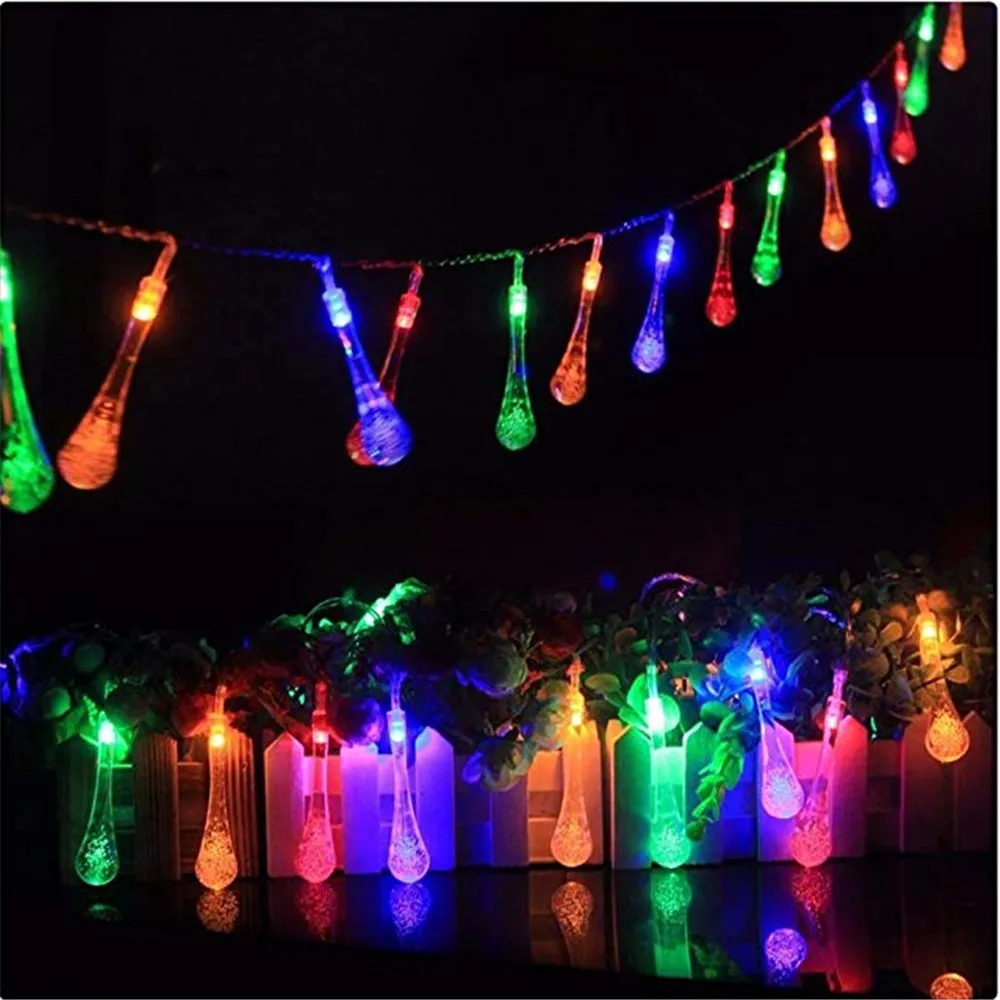 6M Water Drop Decorative Light LED String Fairy Lights plug in with 8 Modes for Party Christmas Halloween Garden Patio Yard Home
6M Water Drop Decorative Light LED String Fairy Lights plug in with 8 Modes for Party Christmas Halloween Garden Patio Yard Home