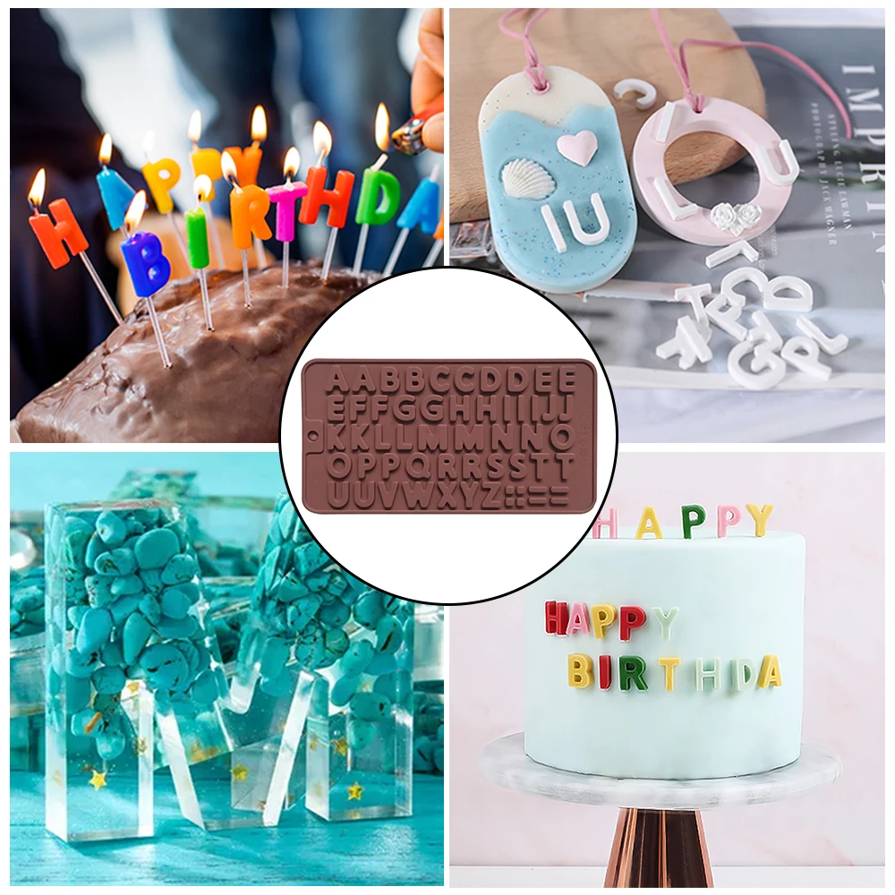 Cake Alphabet Silicone Mold Decorating Tools DIY Chocolate Candy Forms Christmas Birthday Wedding Cake Confectionery Decoration
Cake Alphabet Silicone Mold Decorating Tools DIY Chocolate Candy Forms Christmas Birthday Wedding Cake Confectionery Decoration