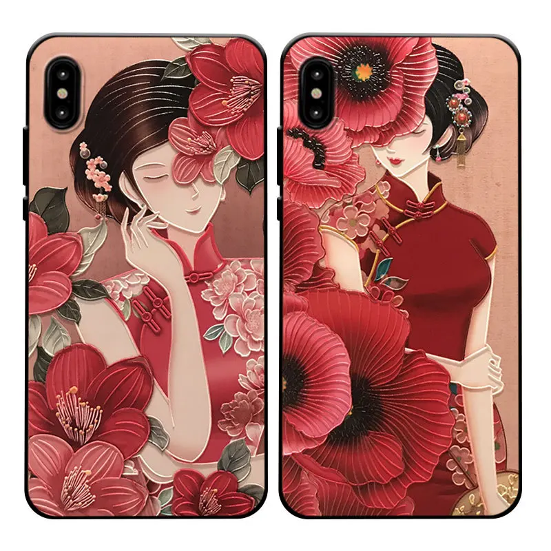 Suitable for iPhone 11 Mobile Phone Case 11Pro, Cheongsam Beauty Embossed Creative Silicone Mobile Phone Case 11ProMax
Suitable for iPhone 11 Mobile Phone Case 11Pro, Cheongsam Beauty Embossed Creative Silicone Mobile Phone Case 11ProMax