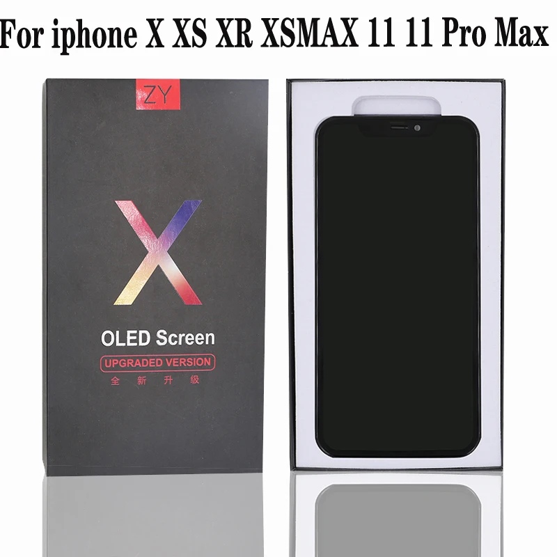 

GX HE ZY JK OLED INCELL LCD For iPhone X XS 11 Pro MAX XR Digitizer Assembly No Dead Pixel LCD Screen Replacement Display