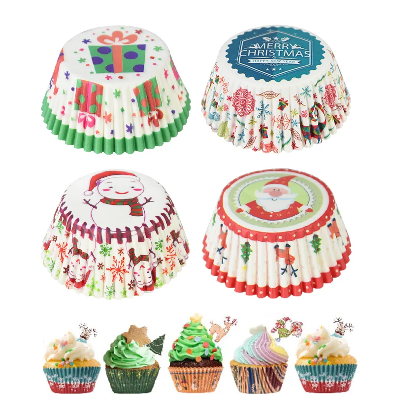100pcs Christmas Series Muffin Cupcake Liner Cookies Baking Paper Tray Kitchen Bakery Supplies Cake Decorating Tools Bakeware
100pcs Christmas Series Muffin Cupcake Liner Cookies Baking Paper Tray Kitchen Bakery Supplies Cake Decorating Tools Bakeware