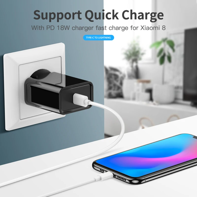 

KUULAA PD USB TypeC To USB Type C Cable For Samsung Galaxy Xiaomi 60W 3A PD QC 4.0 Quick Charge USB-C Cable Charge+data Fransfer