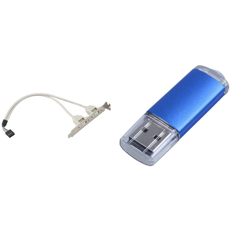 1 Pcs Expansion 2 Ports Hub USB 2.0 To 9 Pin Header Mainboard Panel Bracket & 1 Pcs 256 MB USB 2.0 Flash U Disk Blue
1 Pcs Expansion 2 Ports Hub USB 2.0 To 9 Pin Header Mainboard Panel Bracket & 1 Pcs 256 MB USB 2.0 Flash U Disk Blue