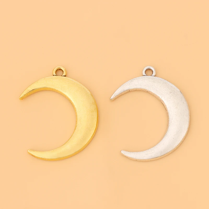 50pcs/Lot Tibetan Silver/Gold Color Crescent Moon Charms Pendants Beads For Necklace Earring Jewelry Making Accessories
50pcs/Lot Tibetan Silver/Gold Color Crescent Moon Charms Pendants Beads For Necklace Earring Jewelry Making Accessories