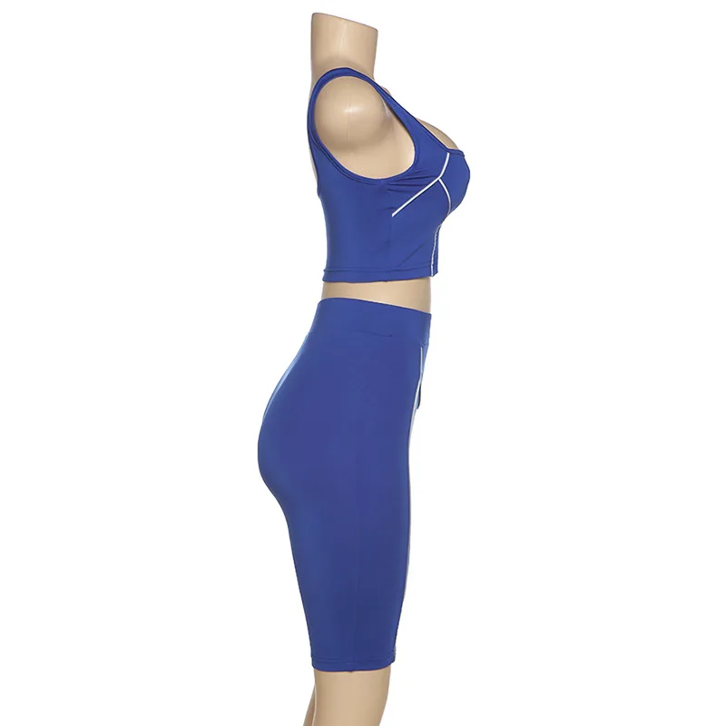 Sport Casual Two Piece Set Women Sleeveless Backless Crop Top And Sports Shorts Summer Joggers 2 Piece Set Women 
Sport Casual Two Piece Set Women Sleeveless Backless Crop Top And Sports Shorts Summer Joggers 2 Piece Set Women