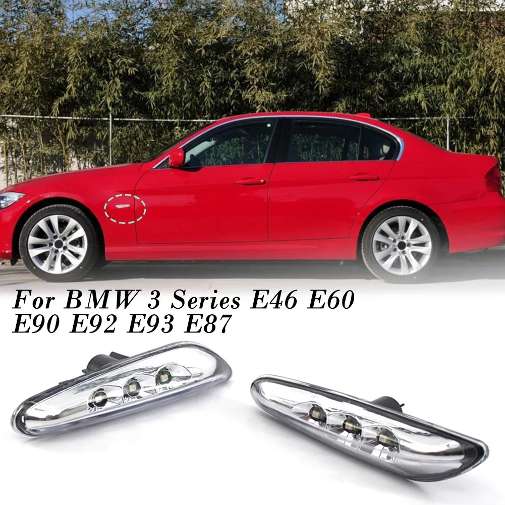 2pcs Dynamic LED Side Marker Signal Light Clear For BMW E90 E91 E92 E60 E61 E82 63137253325 63137253326 Car Lights
2pcs Dynamic LED Side Marker Signal Light Clear For BMW E90 E91 E92 E60 E61 E82 63137253325 63137253326 Car Lights