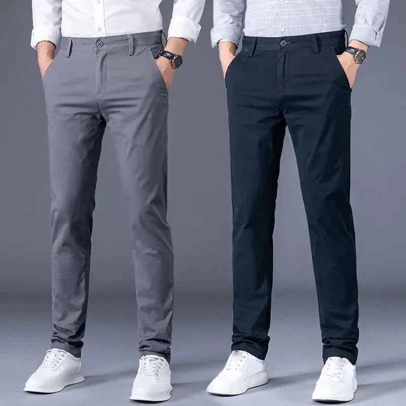 Spring Business Office Wear Long Pants Mens Stretch Straight Loose Trousers Thin Male Casual Dress Formal Suit Pants Plus Size
Spring Business Office Wear Long Pants Mens Stretch Straight Loose Trousers Thin Male Casual Dress Formal Suit Pants Plus Size