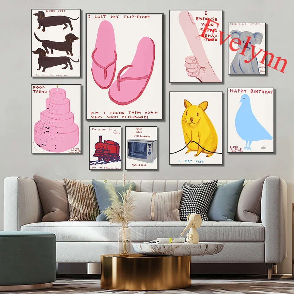 David Shrigley Train Dog Tv Mouse Dove Wall Art Posters And Prints Living Room Decor Canvas Painting Nordic Home Decor Pictures
David Shrigley Train Dog Tv Mouse Dove Wall Art Posters And Prints Living Room Decor Canvas Painting Nordic Home Decor Pictures