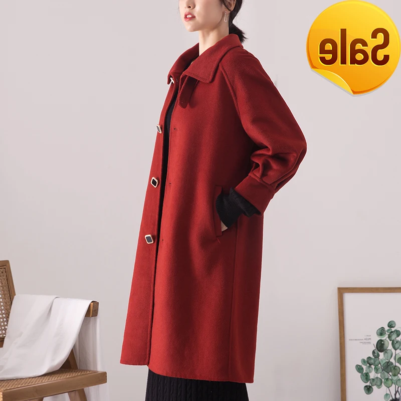 cashmere Autumn winter 2020 new double-sided free coat women's medium long Korean wool woolen sweater
cashmere Autumn winter 2020 new double-sided free coat women's medium long Korean wool woolen sweater