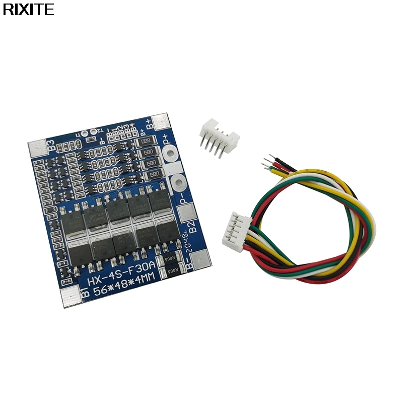 Защитная плата BMS 4S 30A 14 4 V устройство для защиты печатной платы 18650 Lipo литий-ионной