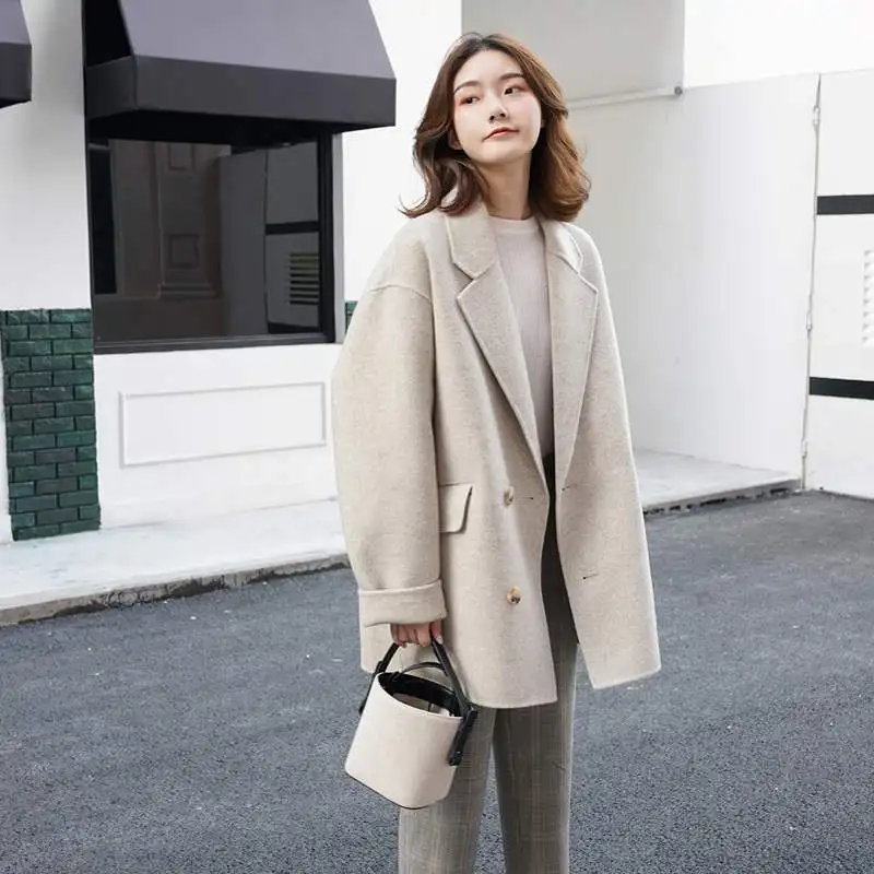 Fashion Women Long Sleeve Cardigan Coat Casual Wool Blends Tops Trench Coat Winter Korea Style Solid Coat JK394
Fashion Women Long Sleeve Cardigan Coat Casual Wool Blends Tops Trench Coat Winter Korea Style Solid Coat JK394