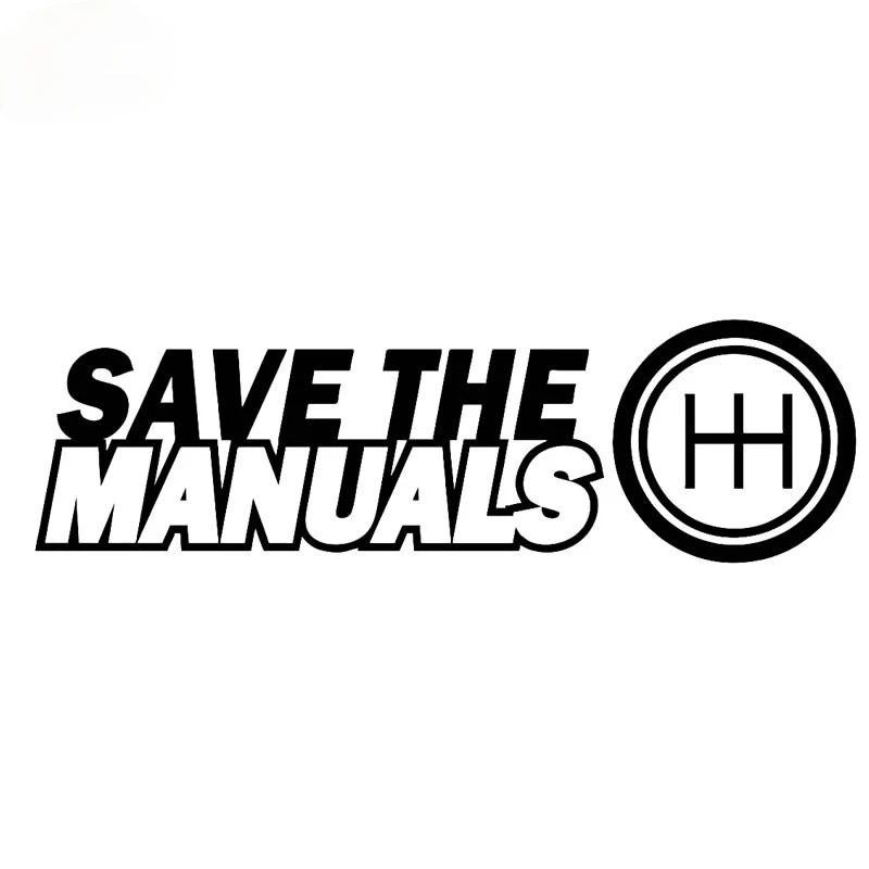 High Quality SAVE THE MANUALS Vinyl Decal Car Sticker Clutch Black Motorcycle Bumper Window Decal Laptop Stickers PVC14*4cm
High Quality SAVE THE MANUALS Vinyl Decal Car Sticker Clutch Black Motorcycle Bumper Window Decal Laptop Stickers PVC14*4cm