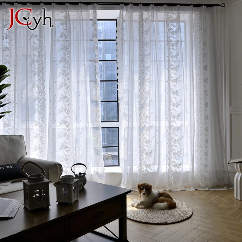 Japanese Style White Lace Sheer Curtains for Living Room Home Decoration Bedroom Tulle Curtains On Window Floral Voile Drapes
Japanese Style White Lace Sheer Curtains for Living Room Home Decoration Bedroom Tulle Curtains On Window Floral Voile Drapes