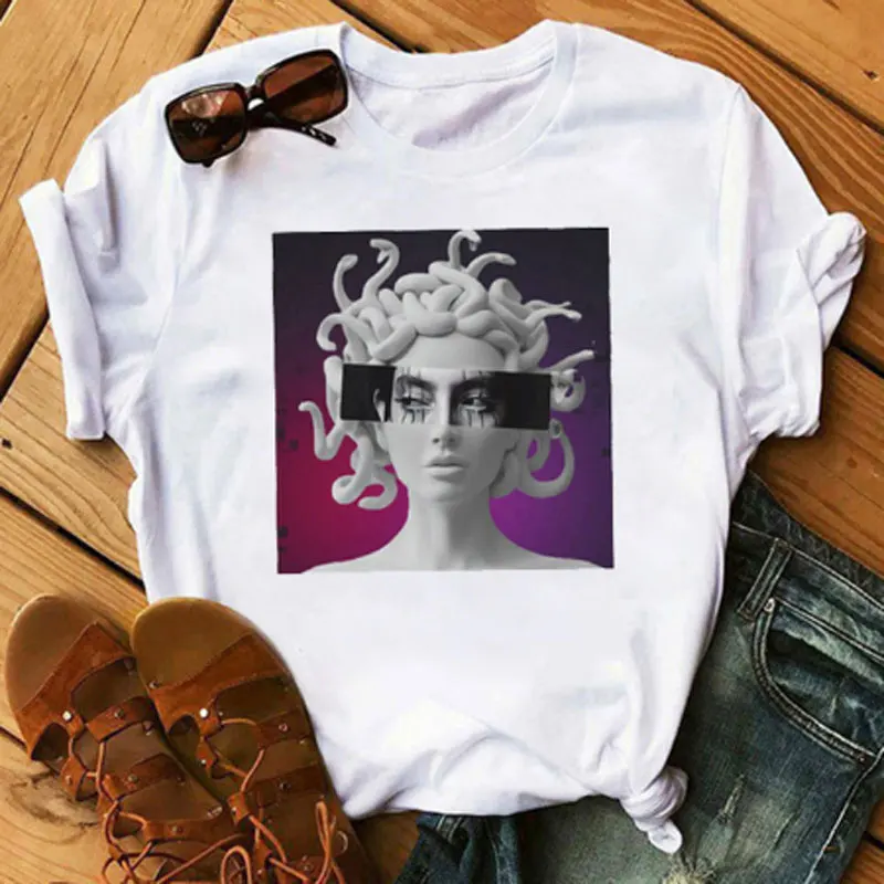 Ladies Harajuku Vogue Top Medusa Printed T-shirt Casual Short Sleeve Aesthetic T-shirt Viper AOWOF Ladies Summer New T-shirt
Ladies Harajuku Vogue Top Medusa Printed T-shirt Casual Short Sleeve Aesthetic T-shirt Viper AOWOF Ladies Summer New T-shirt