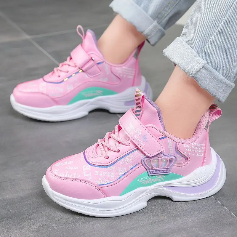 Children Girls Sneakers Kids Casual Shoes PU Leather Pink Toddlers Sports Shoe Non-Slip EVA Sole Flats 5-12 Years Kids
Children Girls Sneakers Kids Casual Shoes PU Leather Pink Toddlers Sports Shoe Non-Slip EVA Sole Flats 5-12 Years Kids