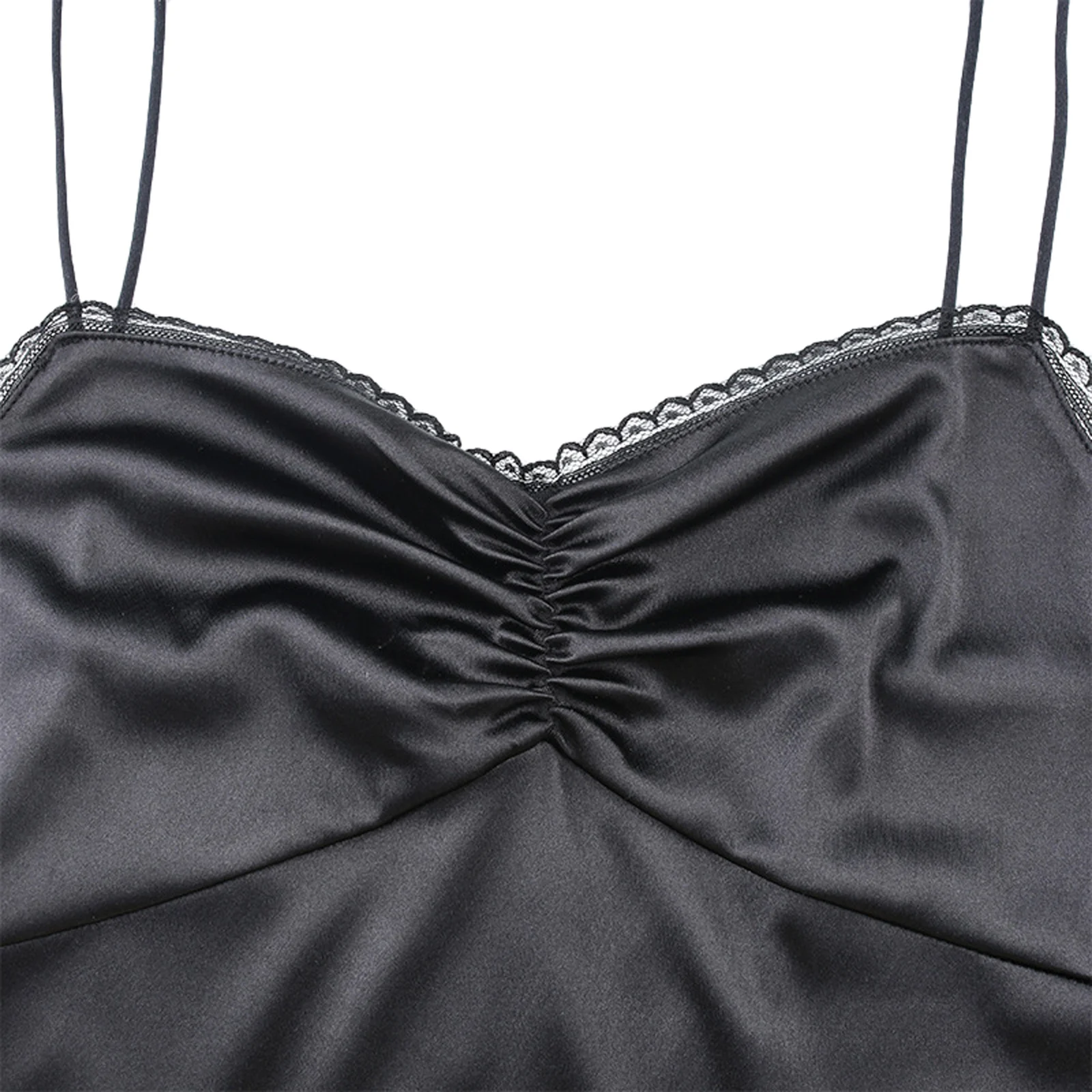 Women's Dress Lace Up Shoulder Pleated Chest Sleeveless Splitting Hem Skirt For Female
Women's Dress Lace Up Shoulder Pleated Chest Sleeveless Splitting Hem Skirt For Female