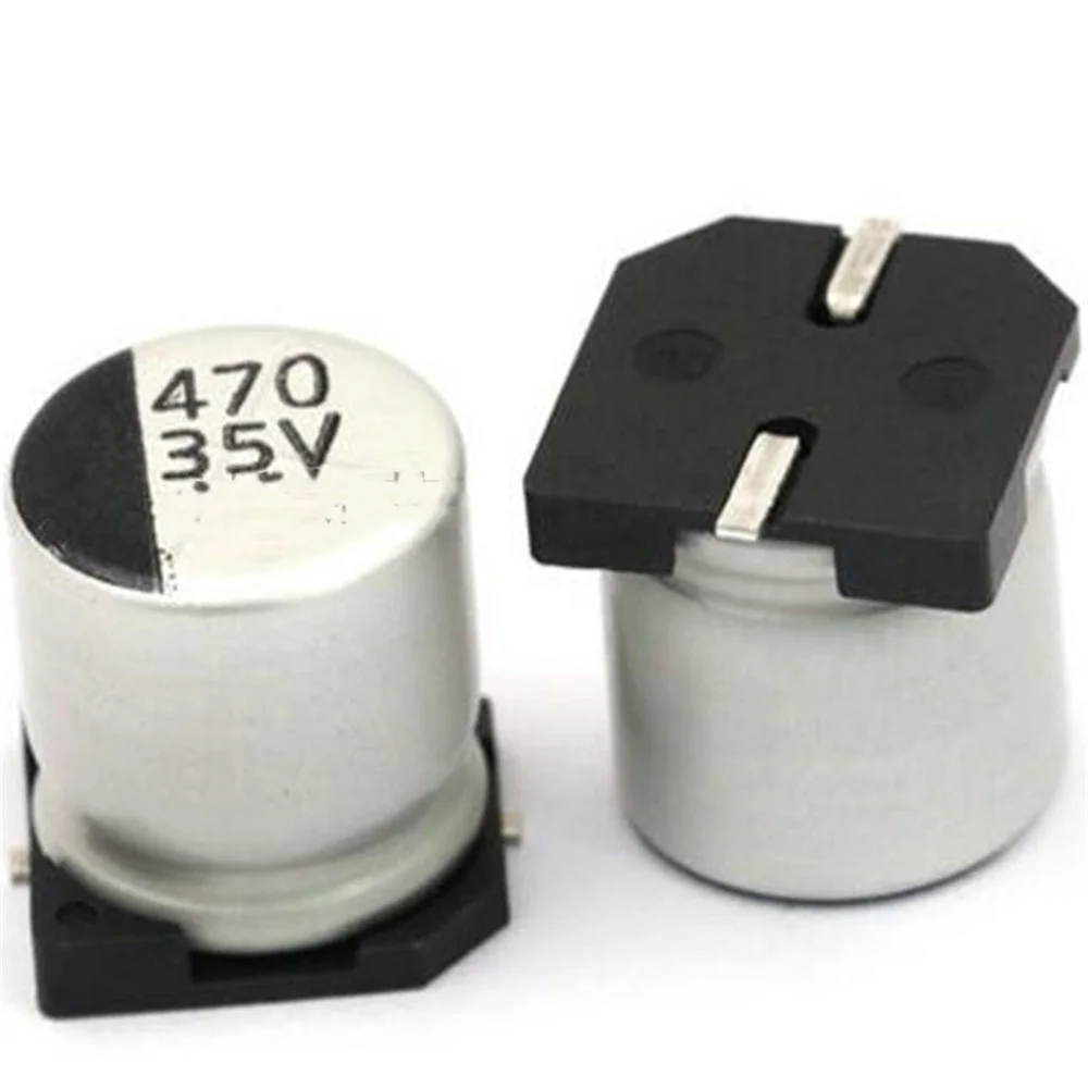 10PCS Electrolytic capacitor 35V470UF 10*10.5mm SMD aluminum electrolytic capacitor 470uf 35v
10PCS Electrolytic capacitor 35V470UF 10*10.5mm SMD aluminum electrolytic capacitor 470uf 35v
