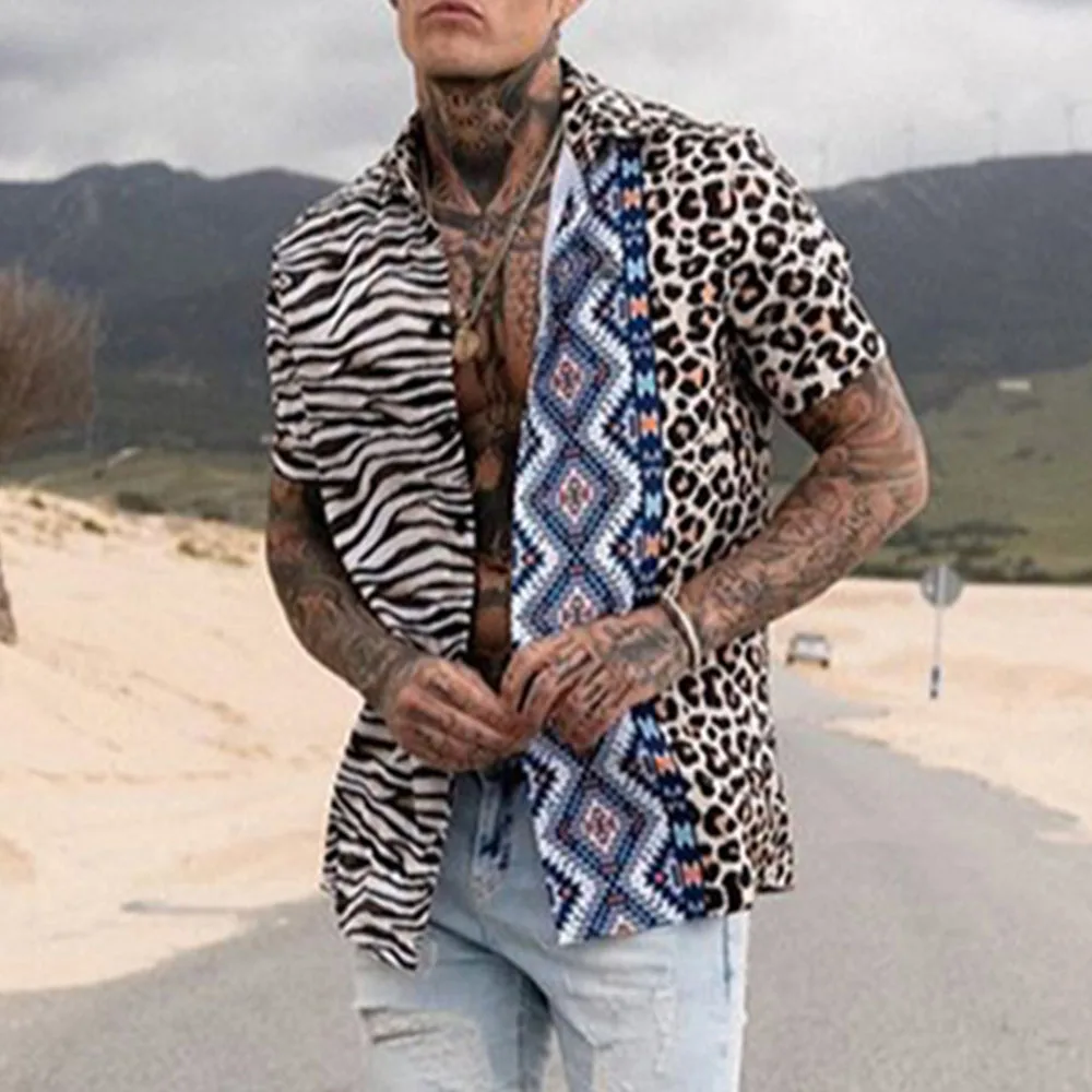 2021 New Summer Men's Loose Casual Trend Printing Short-sleeved Shirt Cardigan Thin Section Men's Slim Lapel Shirt African Male
2021 New Summer Men's Loose Casual Trend Printing Short-sleeved Shirt Cardigan Thin Section Men's Slim Lapel Shirt African Male