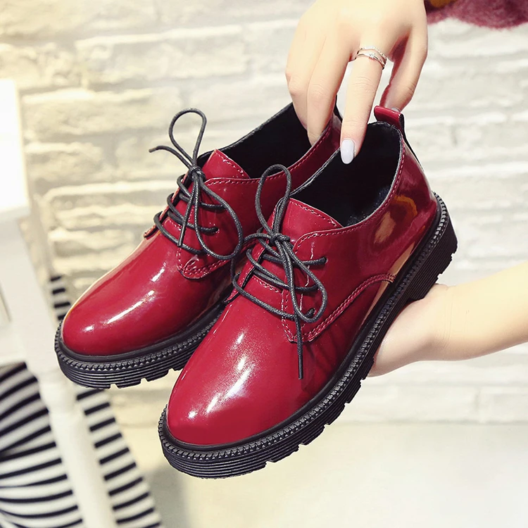 Womens Derby Shoes Round Toe 2020 Fashion Women's Casual Female Sneakers Flats Autumn British Style Low Heels Leather New 
Womens Derby Shoes Round Toe 2020 Fashion Women's Casual Female Sneakers Flats Autumn British Style Low Heels Leather New