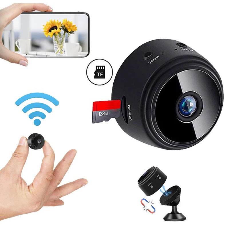 HD 1080P Mini Camera A9 Wireless IP WiFi Camera Voice Video Recorder Home Security Camera Night Version Micro WIFI A9 Camera
HD 1080P Mini Camera A9 Wireless IP WiFi Camera Voice Video Recorder Home Security Camera Night Version Micro WIFI A9 Camera